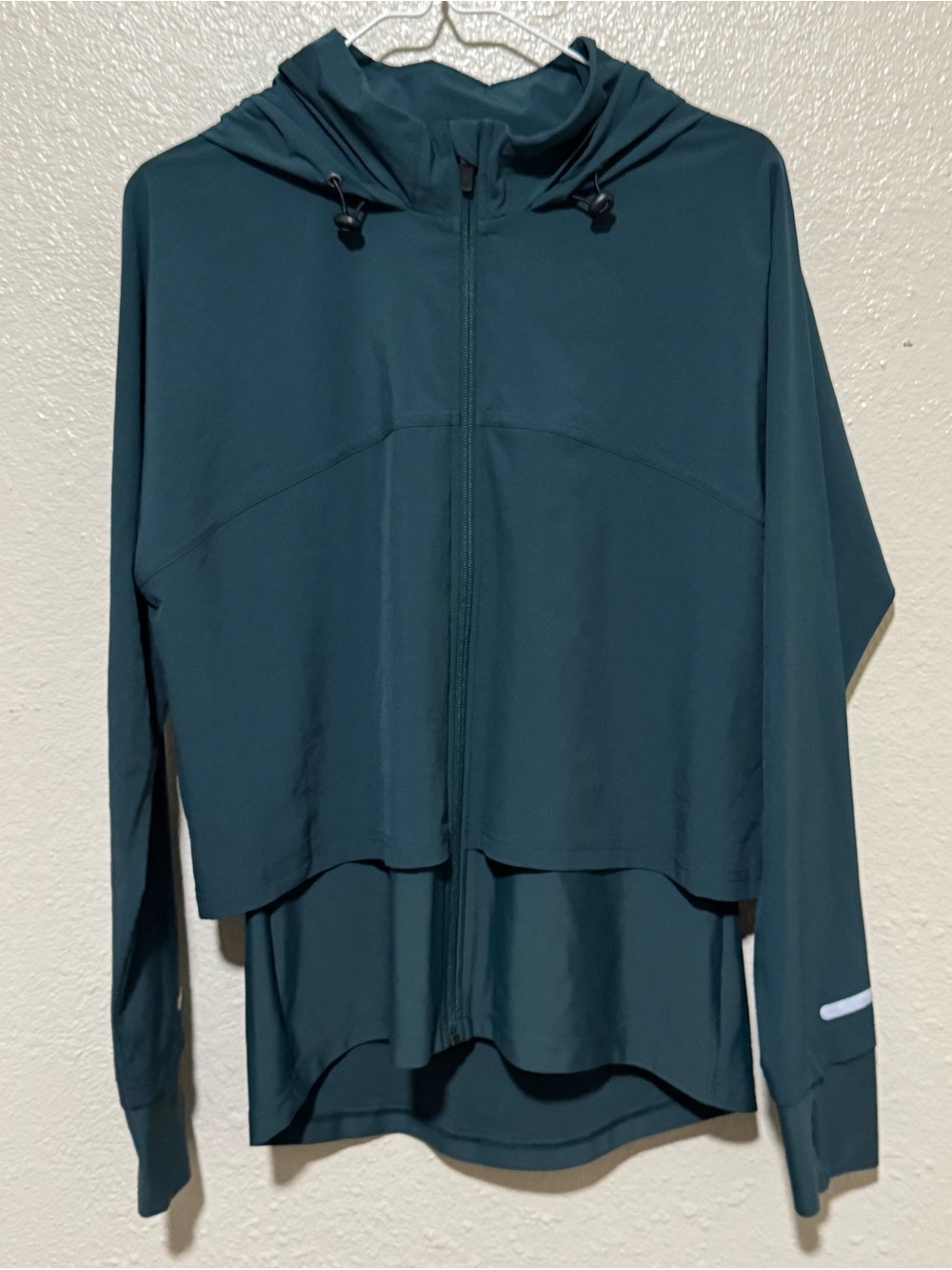 Sweaty Betty Teal Blue Women’s Sz. L Fast Track Running Hiking Workout Jacket